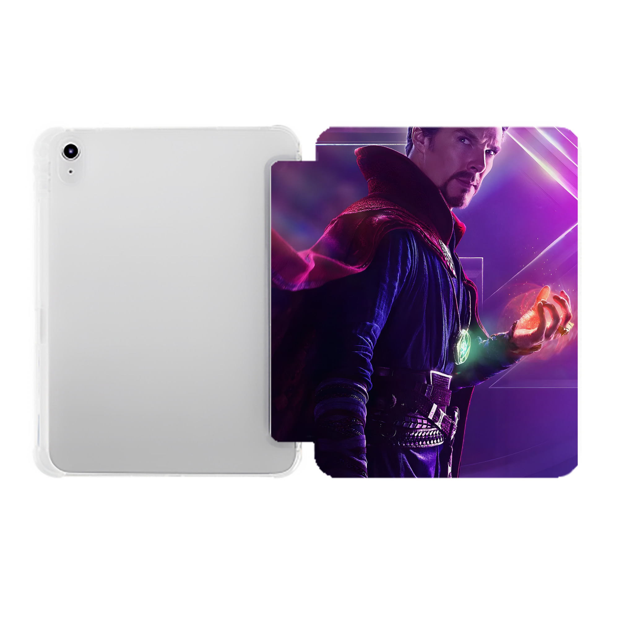 （画像用） アベンジャーズ The Avengers IPad ケース ペン収納付き 三つ折りスタンド PUレザー×シリコン 対応機種9.5/10.5/10.9インチ